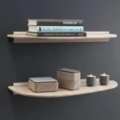 Shelf hylle 3 10x22x78,55 cm eik
