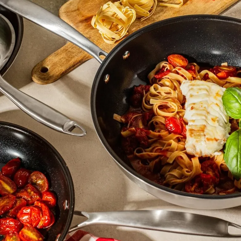 Signerat wok 28 cm rustfritt stål