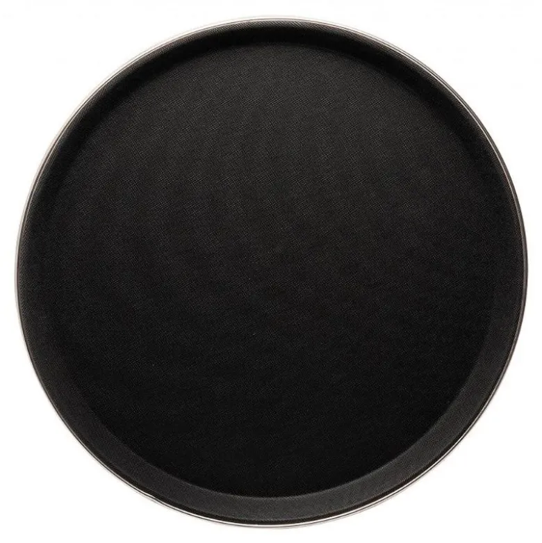 Sigrid serveringsbrett antiskli 35,5 cm svart