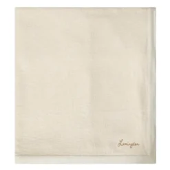 Sildemønstret sengeteppe bomull 260x240 cm lys beige