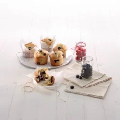 Silikonform for muffins 6 hull svart