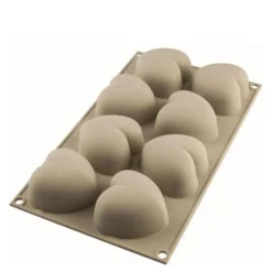 Silikonform hjerte 8 stk 6,3x6,5x3,9 cm