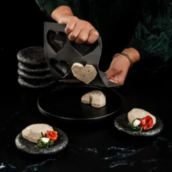 Silikonform Love At First Bite 3 stk grå/hvit