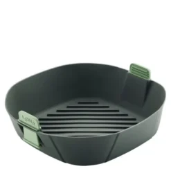 Silikonkurv XL til airfryer 25x25 cm grå
