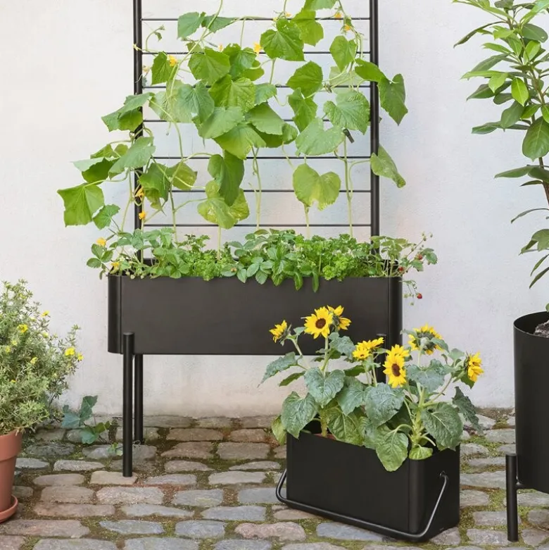 Simply Grow balkongkasse 20x42x20 cm svart