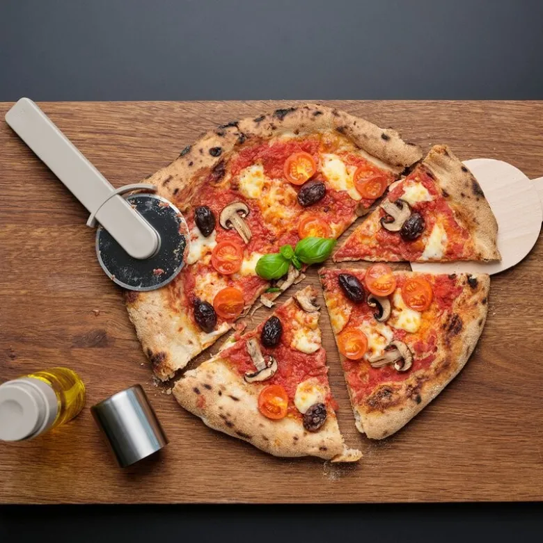 Singles pizzasett 3 deler soft taupe