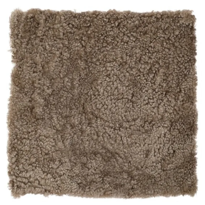 Sitteunderlag new zealand kort ull 40x40 cm sahara