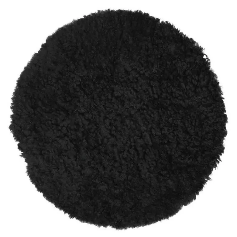 Sitteunderlag new zealand saueskinn kort ull 34 cm black
