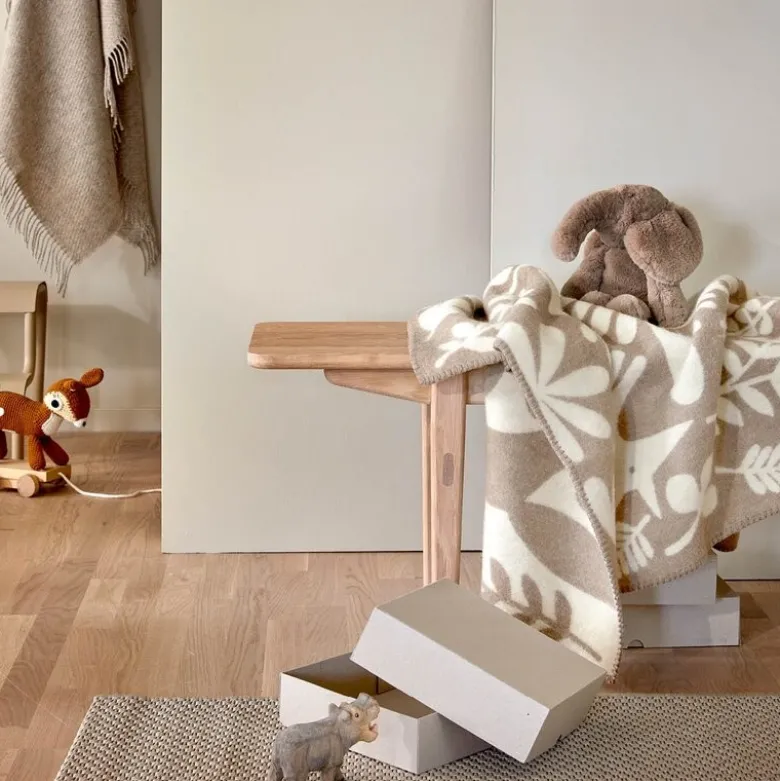 Skattekammer barnepledd 100x130 cm beige