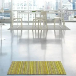 Skinny Stripe dørmatte 61x91 cm citron