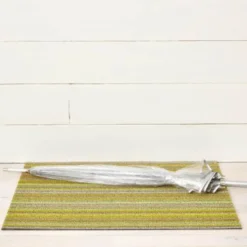Skinny Stripe dørmatte 46x71 cm citron