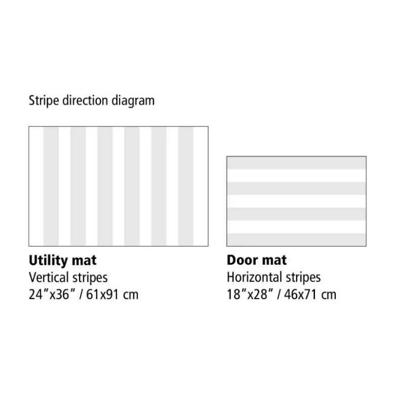 Skinny Stripe dørmatte 46x71 cm raspberry