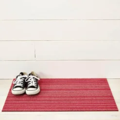 Skinny Stripe dørmatte 46x71 cm raspberry
