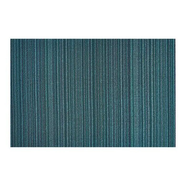 Skinny Stripe dørmatte 46x71 cm turquoise