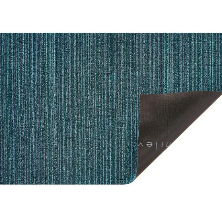 Skinny Stripe dørmatte 46x71 cm turquoise