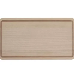 Skjærebrett i tre m/rand 50x27 cm eik