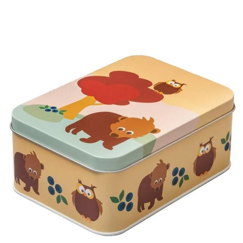Skog matboks 6x10x14 cm gul