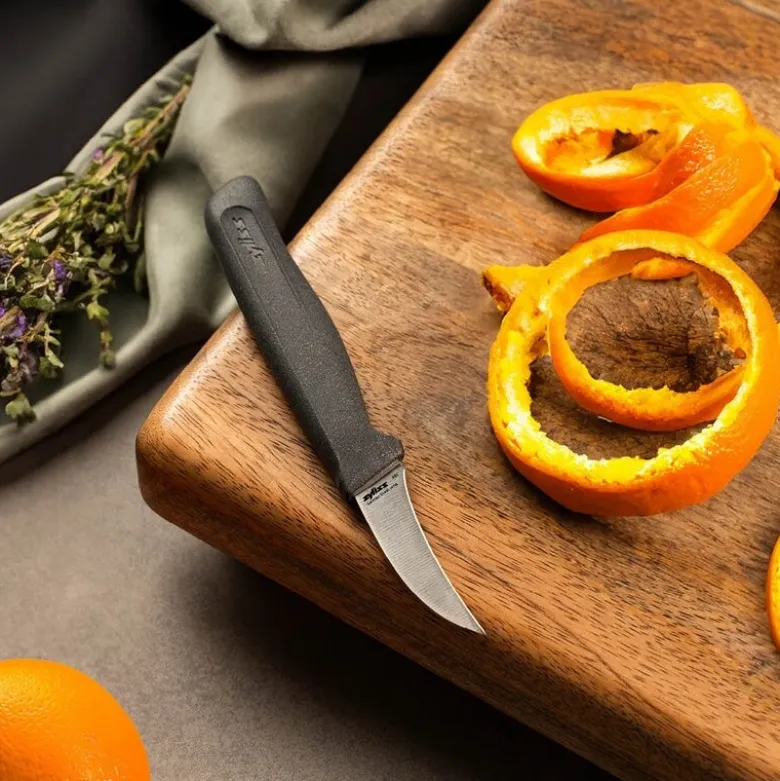 Skrellekniv 10 cm grå