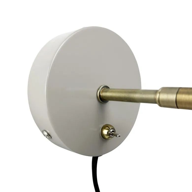 Sleep vegglampe 17 cm beige