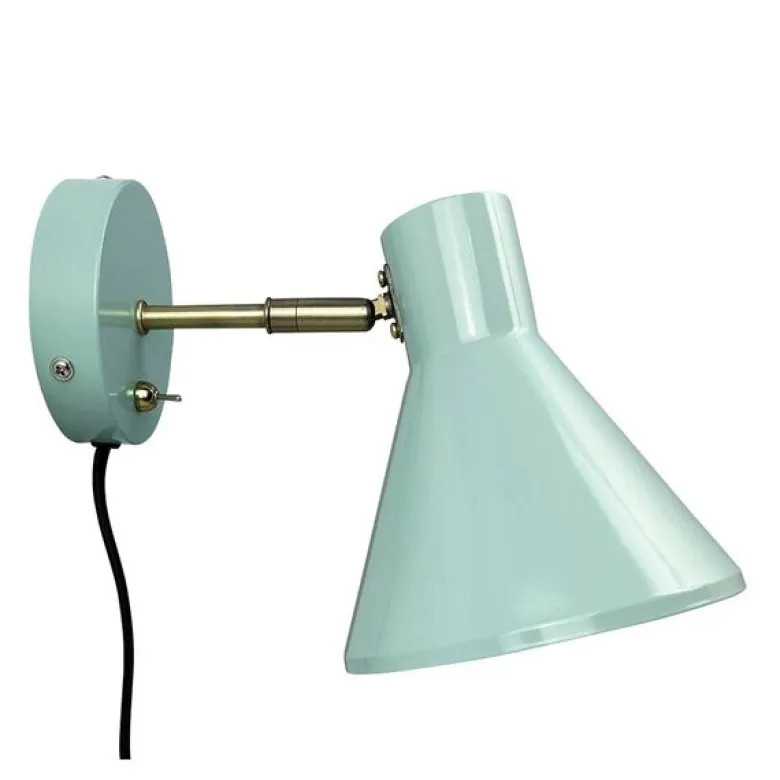 Sleep vegglampe 17 cm mint