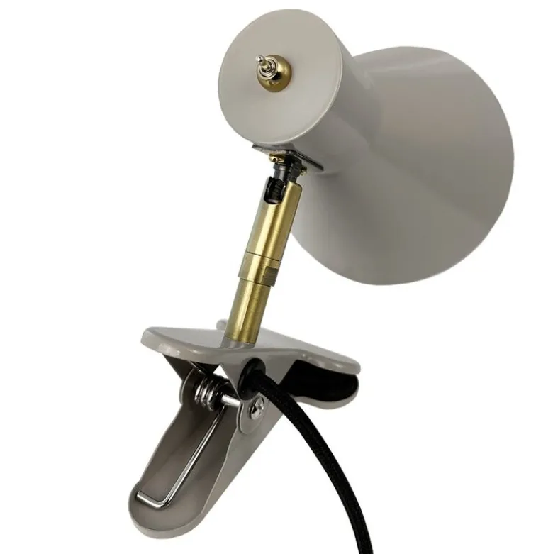 Sleep vegglampe med klemme 16 cm beige