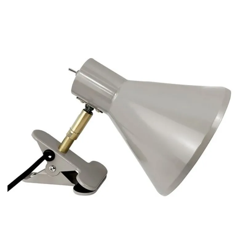 Sleep vegglampe med klemme 16 cm beige