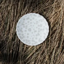 Slåpeblom miniasjett 13 cm varmgrå