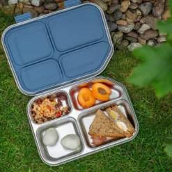 Smart box lunsjboks 1,2L stål/blå