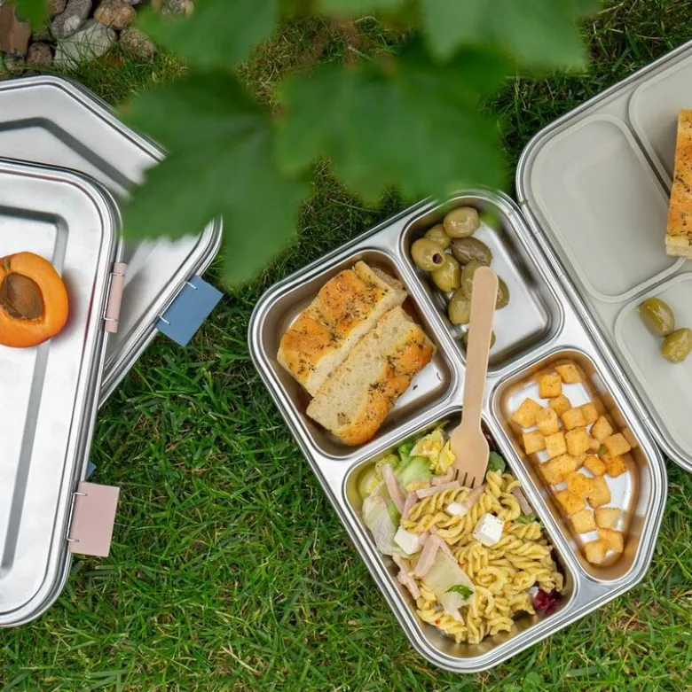 Smart box lunsjboks 1,2L stål/blå