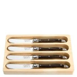 Smørkniv 4 stk dark wood