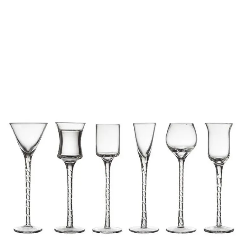 Snapsglass rom 18 cm 6 stk klar