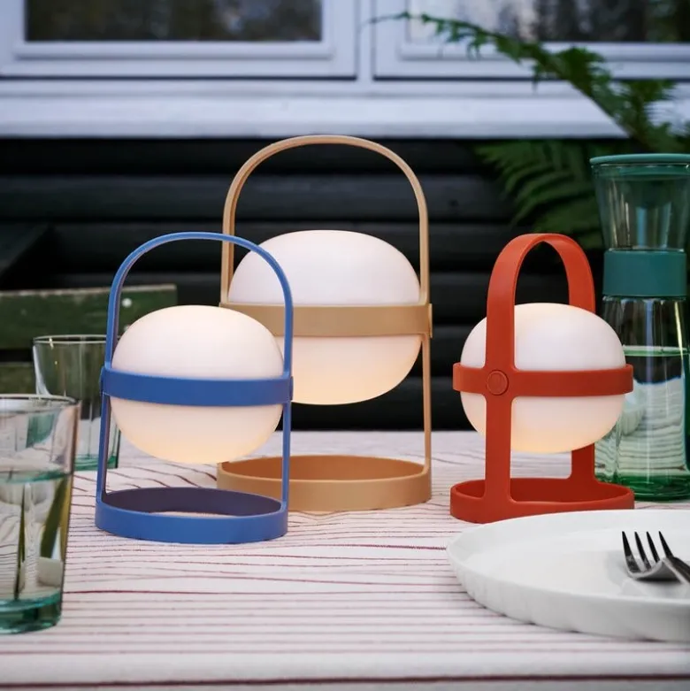 Soft Spot Solar solcellelampe circular 18,5 cm sky blue