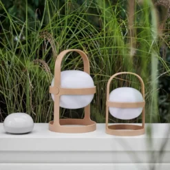 Soft Spot Solar solcellelampe circular 18,5 cm wheat