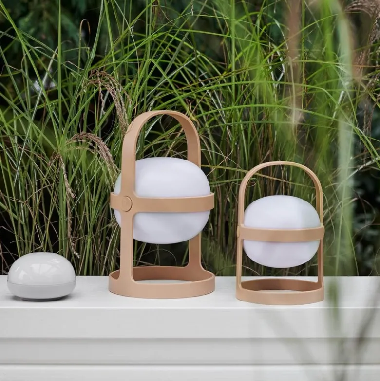 Soft Spot Solar solcellelampe circular 18,5 cm wheat