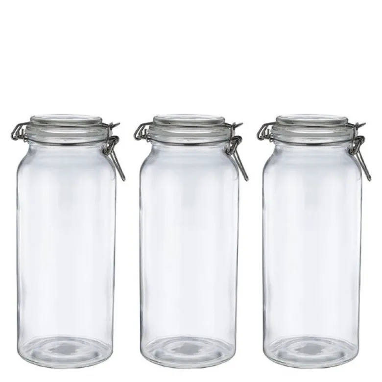 Sogn glasskrukke sett 1,2L 3 stk klar