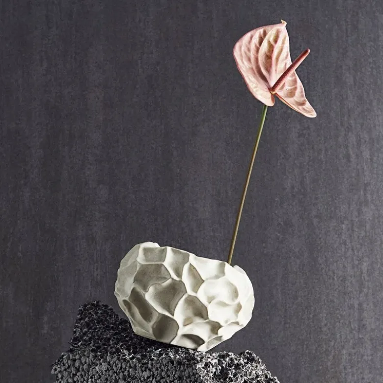 Soil blomsterpotte 11,5x18 cm vanilje