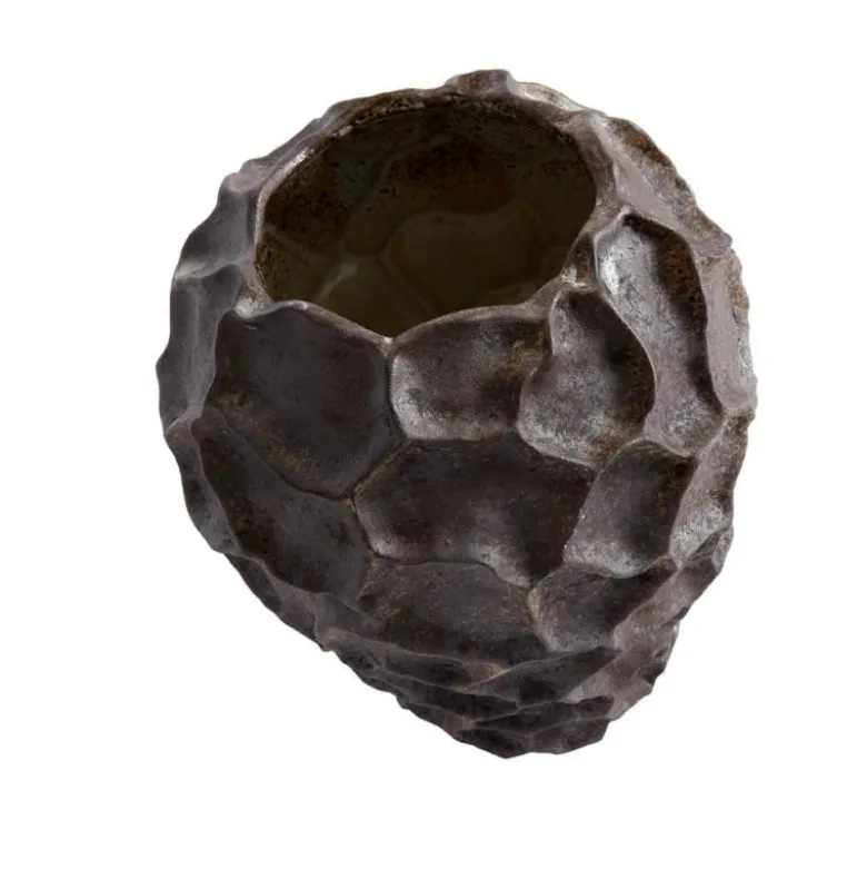 Soil vase 21,5 cm chokolade