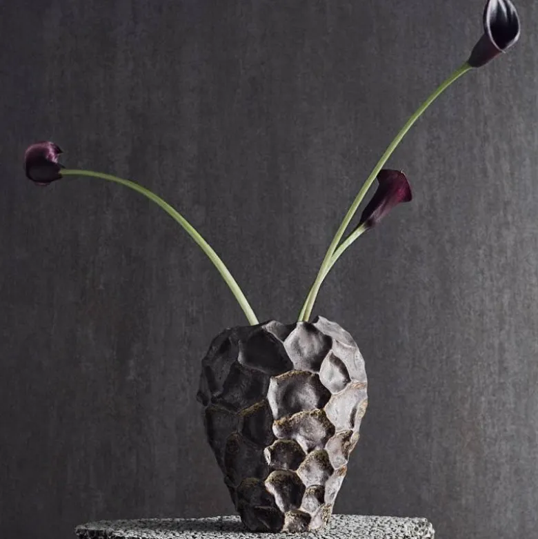 Soil vase 21,5 cm chokolade