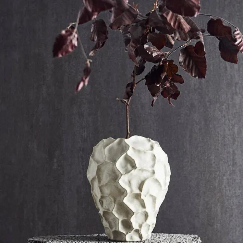Soil vase 21,5 cm vanilje