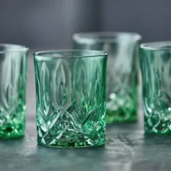 Sorrento whiskyglass 32 cl 4 stk grønn