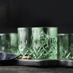 Sorrento whiskyglass 32 cl 4 stk grønn