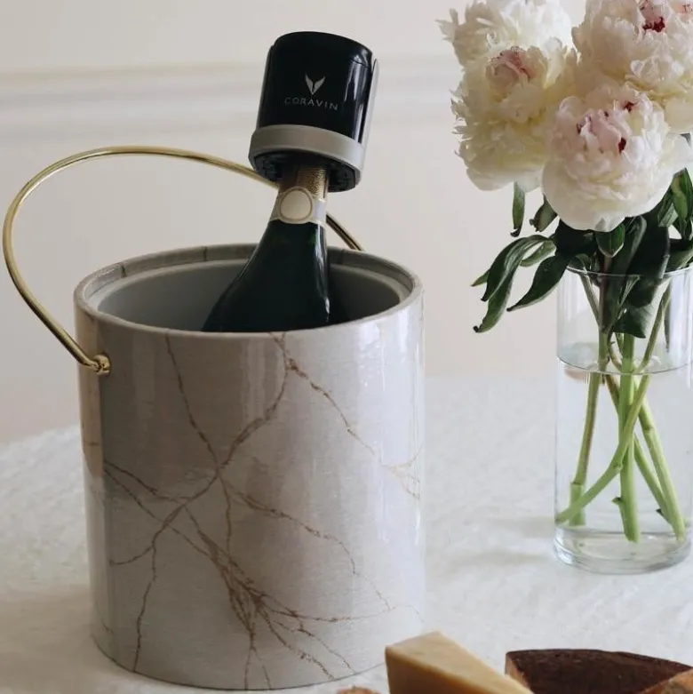 Sparkling champagnestopper 2 stk svart