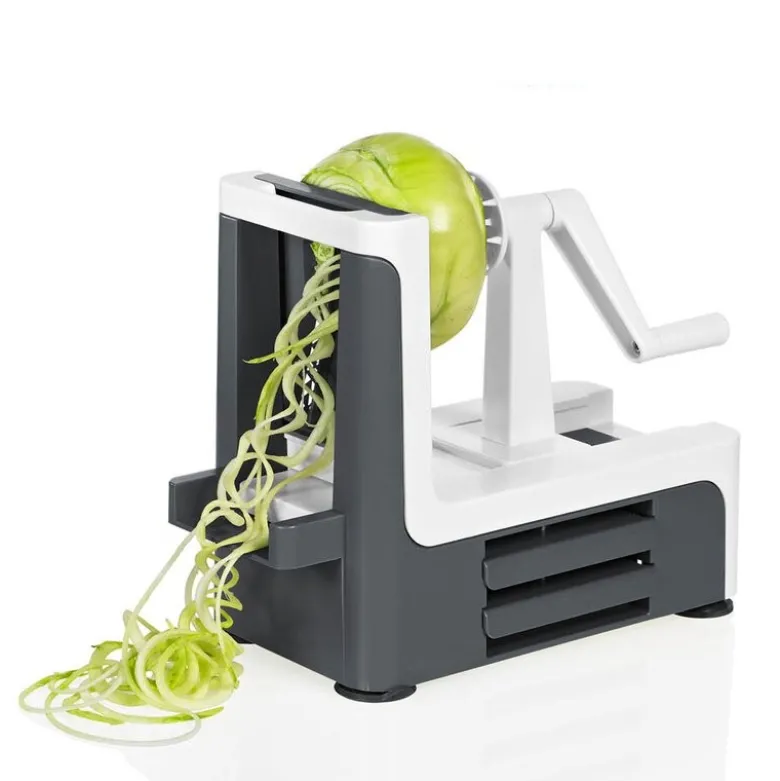 Spiralizer med 3 kniver: 2mm, 3mm og spiraler