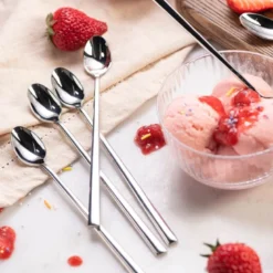 Spring dessertskje 19 cm 6 stk blankt stål