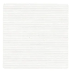 Square Corduroy glassbrikke 10 cm Pure White