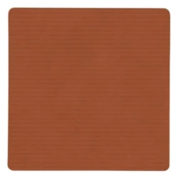 Square Corduroy glassbrikke 10 cm Rust