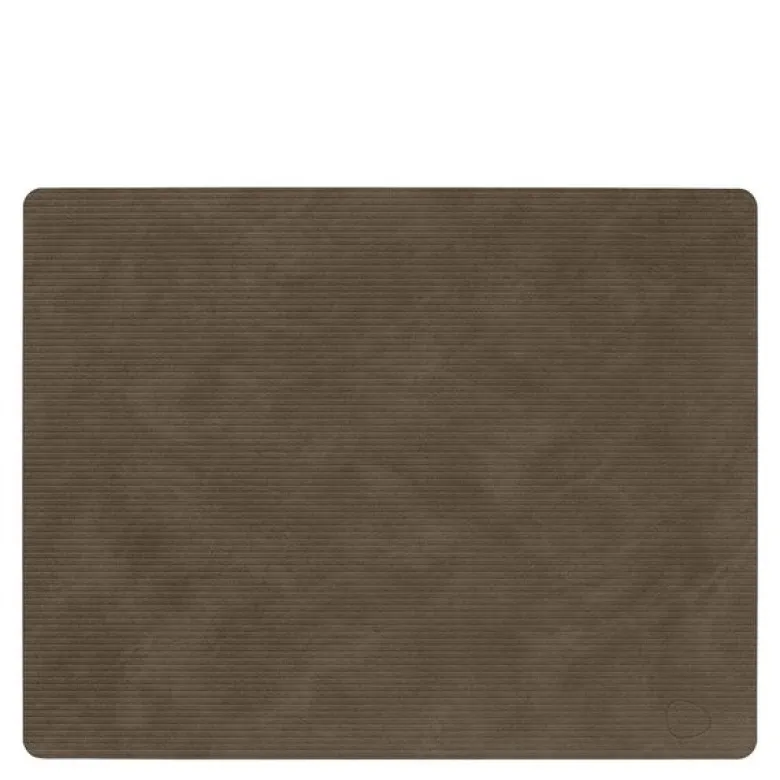 Square Corduroy spisebrikke 35x45 cm caviar