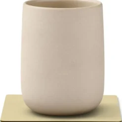 Square Nupo glassbrikke 10x10 cm lemon sorbet