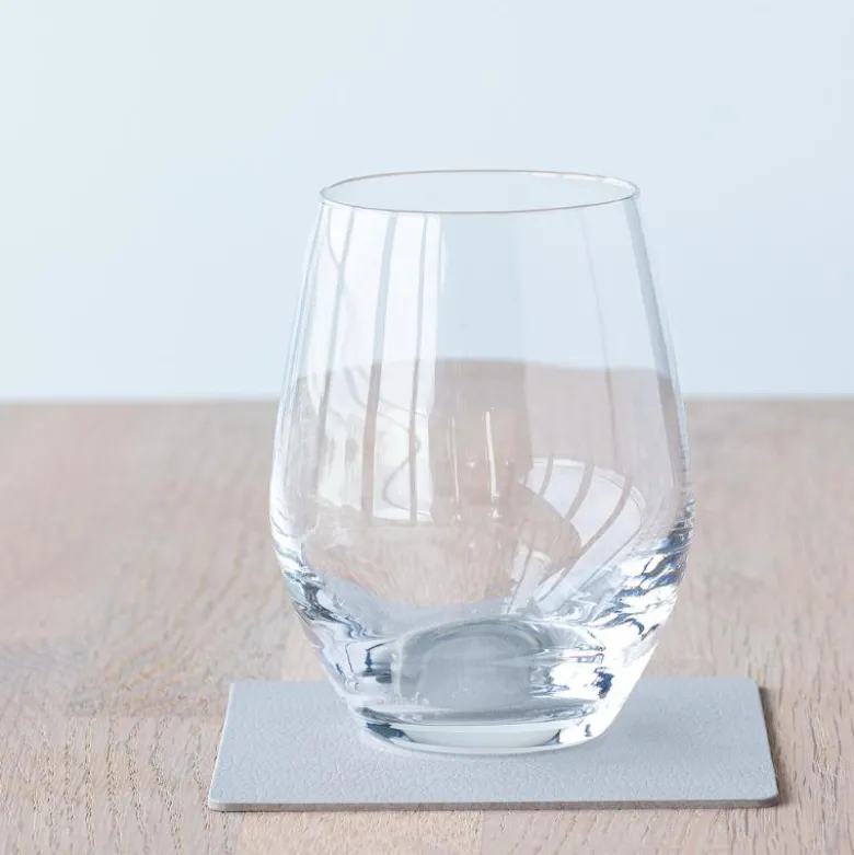 Square Nupo glassbrikke 10x10 cm oyster white