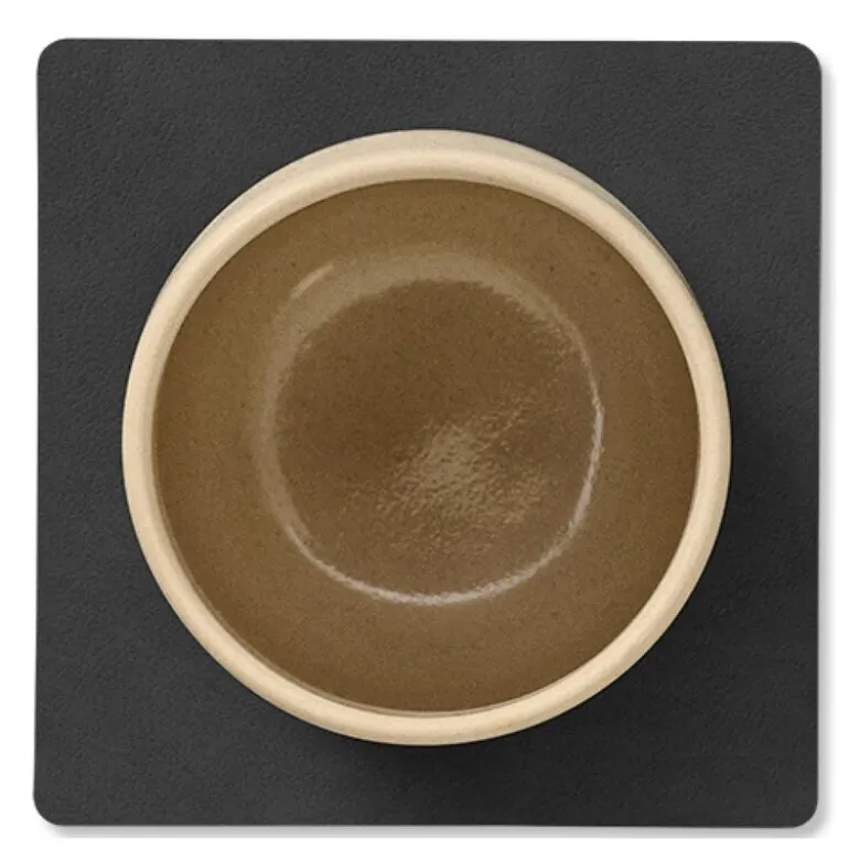 Square Nupo glassbrikke 10x10 cm svart